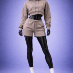 KE Women’s Crop Hoodie & Shorts Set – Active Lounge Edition