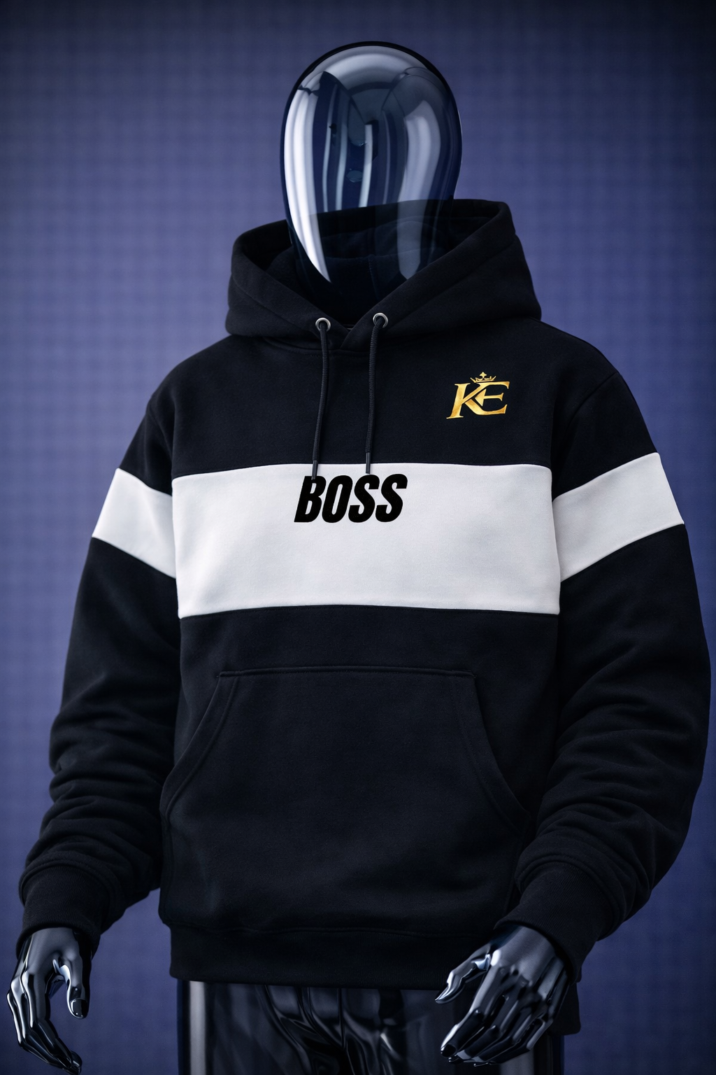 Boss Signature Hoodie – Black & White Edition